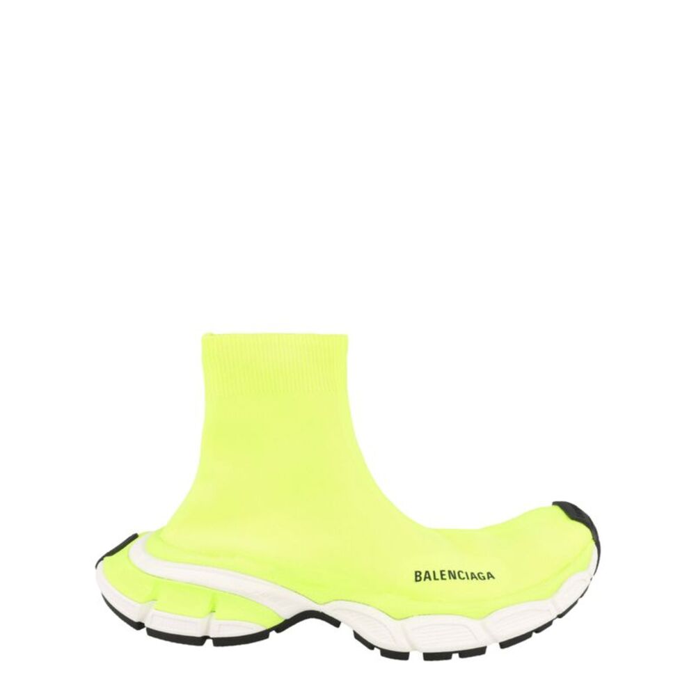 Balenciaga 3XL Sock Recycled Knit Sneakers Yellow Mens